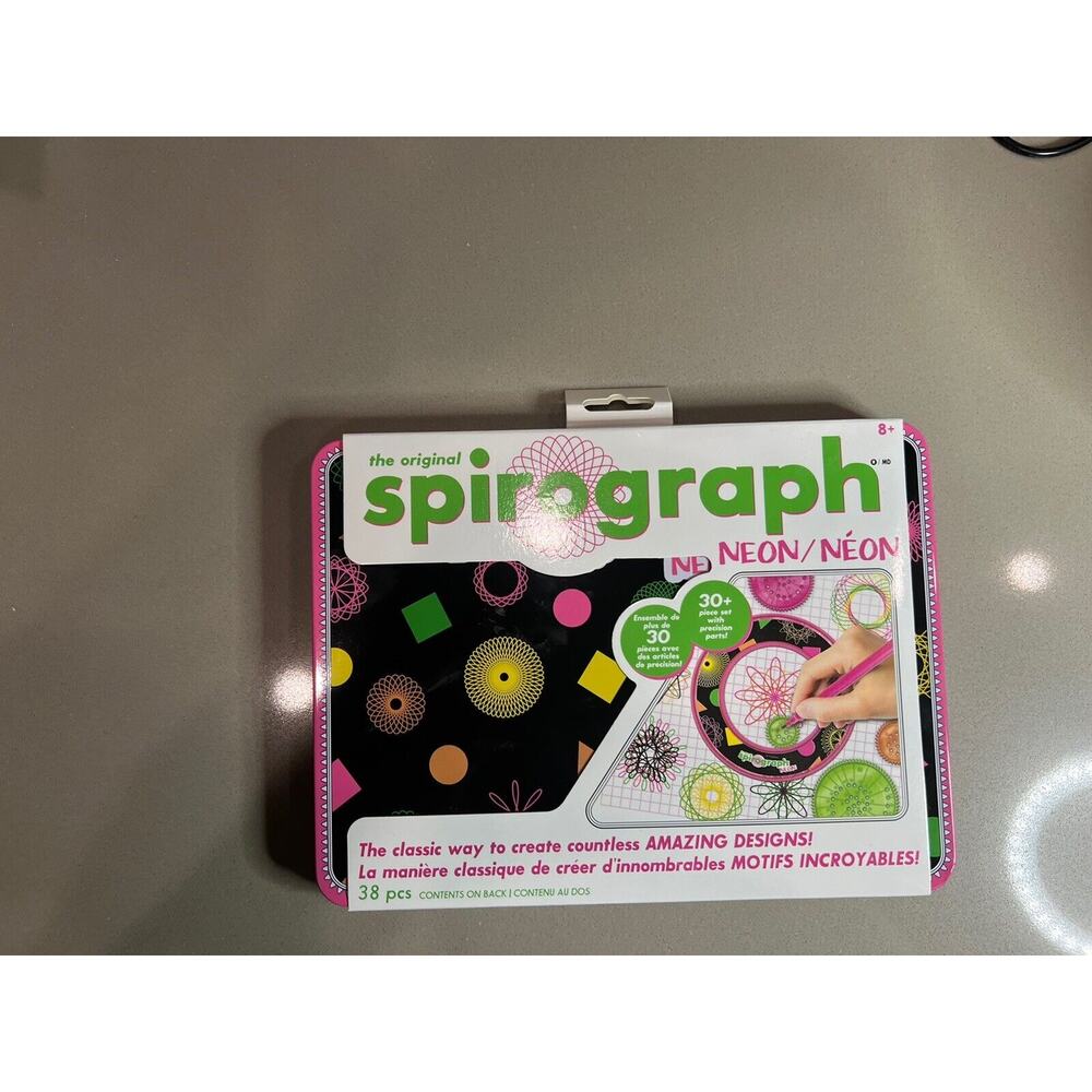 Spirograph Design Set for Kids Drawing Craft Tin - Neon - Picture 2 of 6